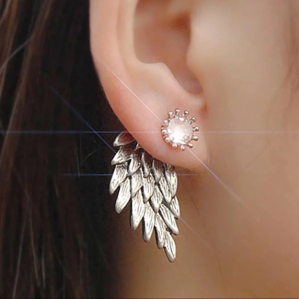 COPY - Angel Wing Earrings Silver
